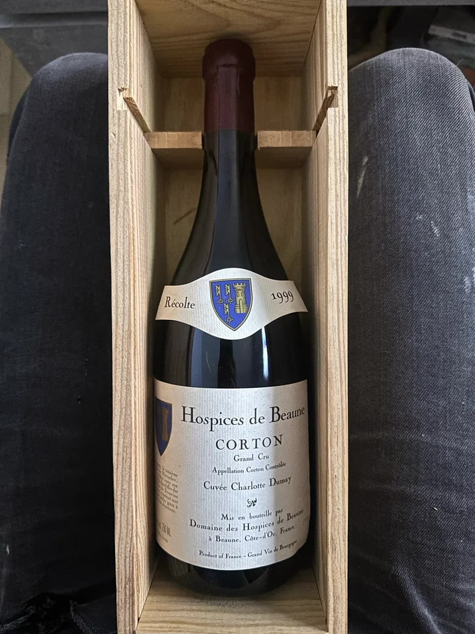 Hospices de Beaune Corton Grand Cru 1999 – Cuvée Charlotte Dumay – Burgund Rotwein - image 1