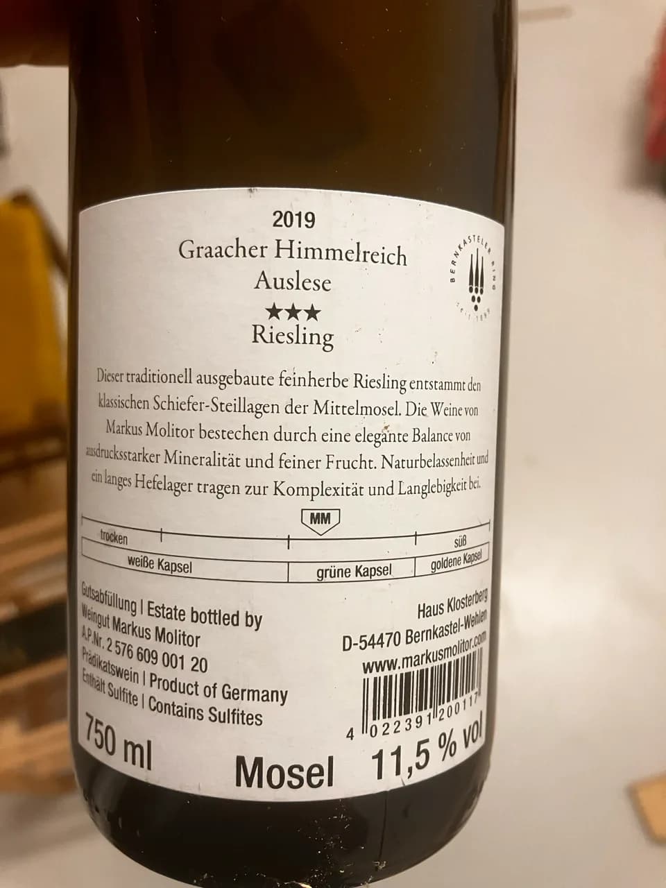 Markus Molitor Graacher Himmelreich Auslese - image 2