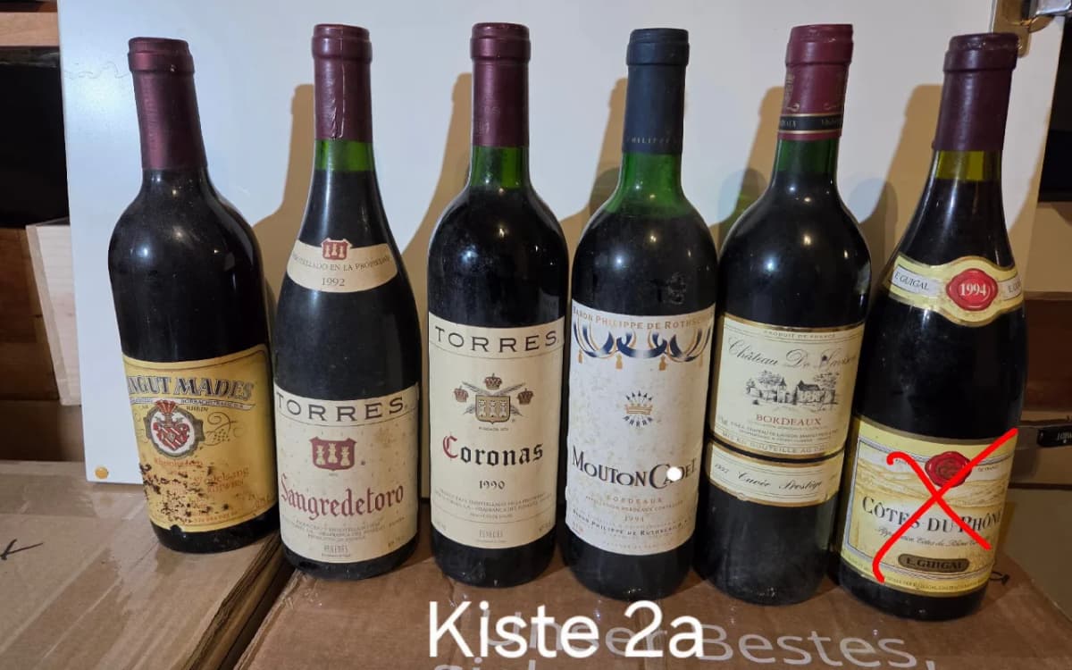 Großes Weinpaket: 60 Flaschen Rotwein (Bordeaux, Rioja u. a. ab 1989) - image 2