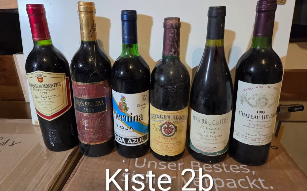 Großes Weinpaket: 60 Flaschen Rotwein (Bordeaux, Rioja u. a. ab 1989) - image 3