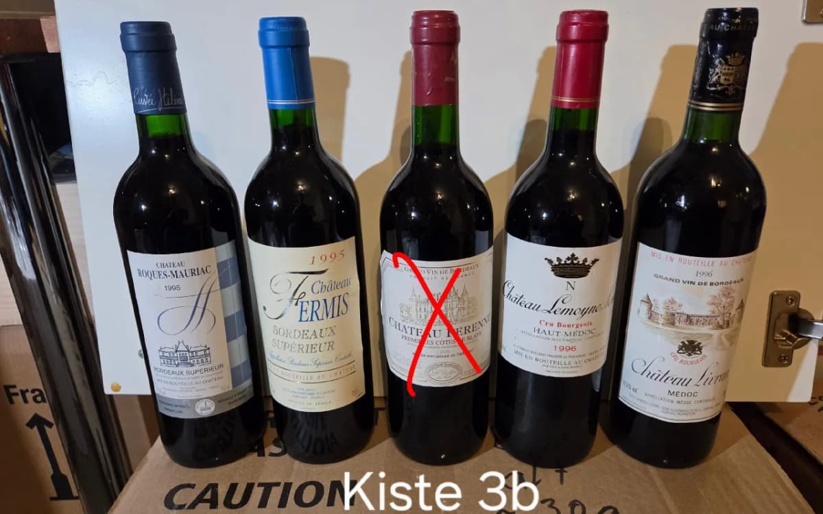 Großes Weinpaket: 60 Flaschen Rotwein (Bordeaux, Rioja u. a. ab 1989) - image 5