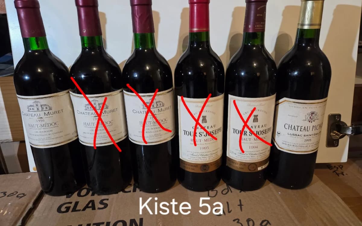 Großes Weinpaket: 60 Flaschen Rotwein (Bordeaux, Rioja u. a. ab 1989) - image 8