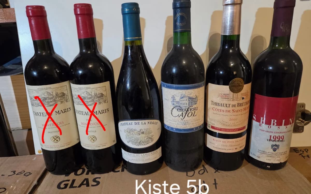 Großes Weinpaket: 60 Flaschen Rotwein (Bordeaux, Rioja u. a. ab 1989) - image 9