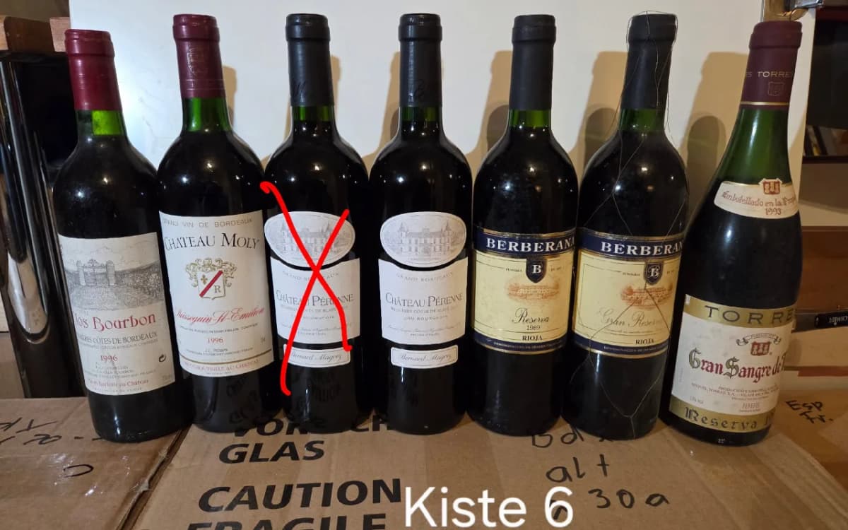 Großes Weinpaket: 60 Flaschen Rotwein (Bordeaux, Rioja u. a. ab 1989) - image 10