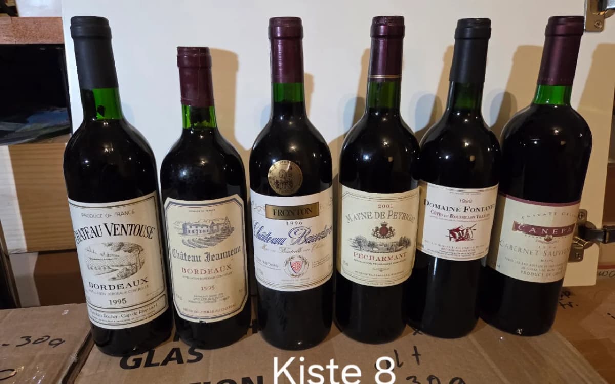 Großes Weinpaket: 60 Flaschen Rotwein (Bordeaux, Rioja u. a. ab 1989) - image 12