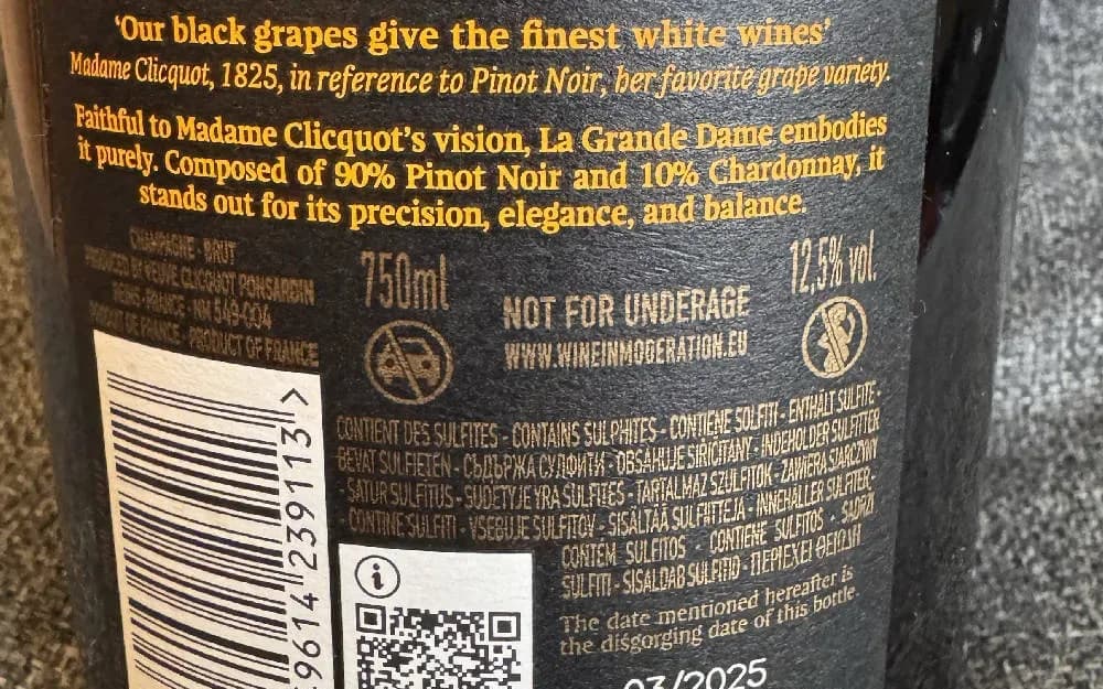 Champagner Veuve Clicquot La Grande Dame 2018 - image 3