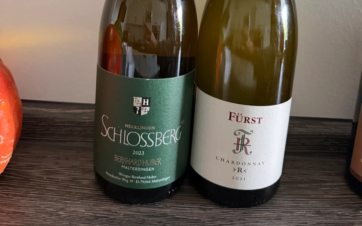 Bernhard Huber Hecklinger Schlossberg 2023; Fürst Chardonnay R 2021 - image 1