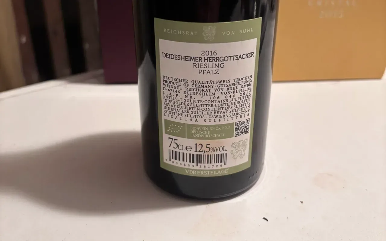 von Buhl - Deidesheimer Gottesacker Riesling Erste Lage 2016 - image 2