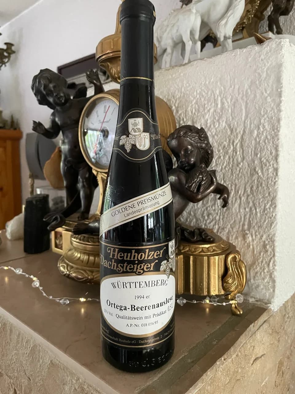 heuholzer dachsteiger ortega beerenauslese 1994 GOLDENE PREISMÜNZE 12% Württemberg Pfedelbach Rar selten!!!! - image 1