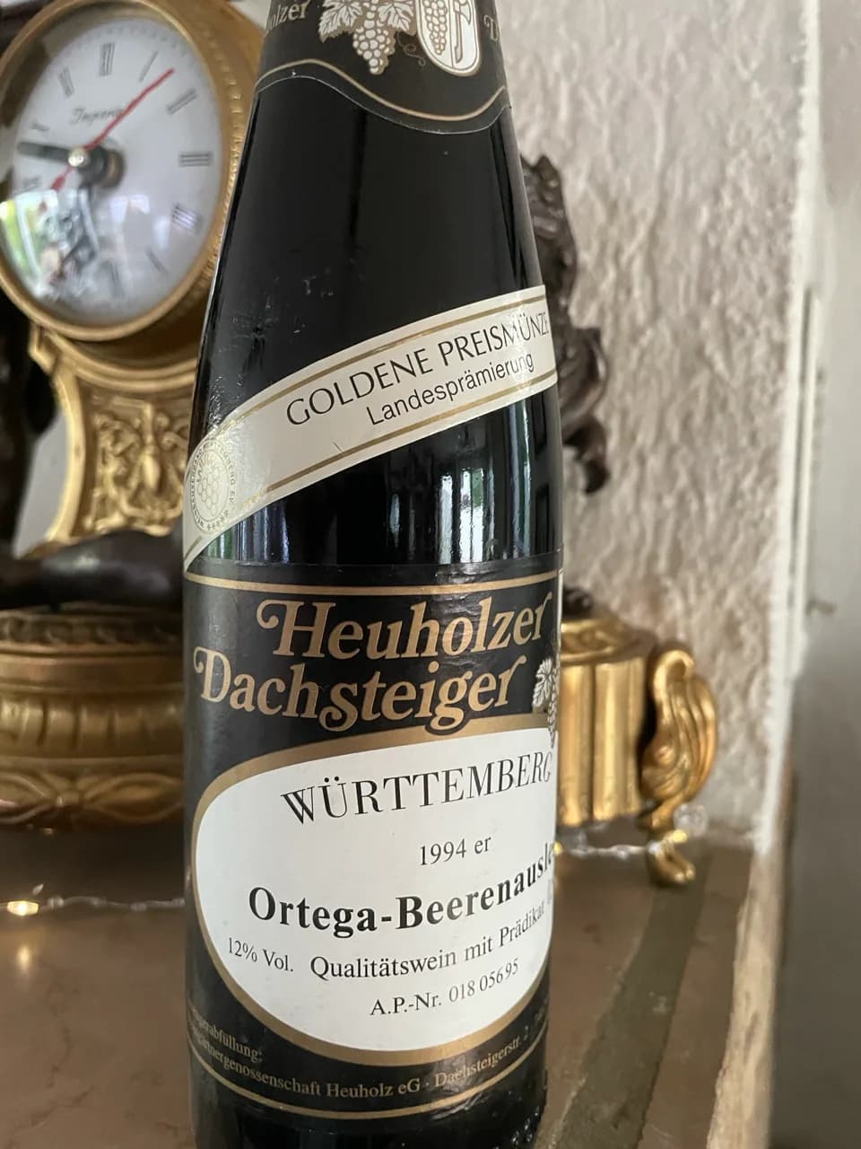 heuholzer dachsteiger ortega beerenauslese 1994 GOLDENE PREISMÜNZE 12% Württemberg Pfedelbach Rar selten!!!! - image 2