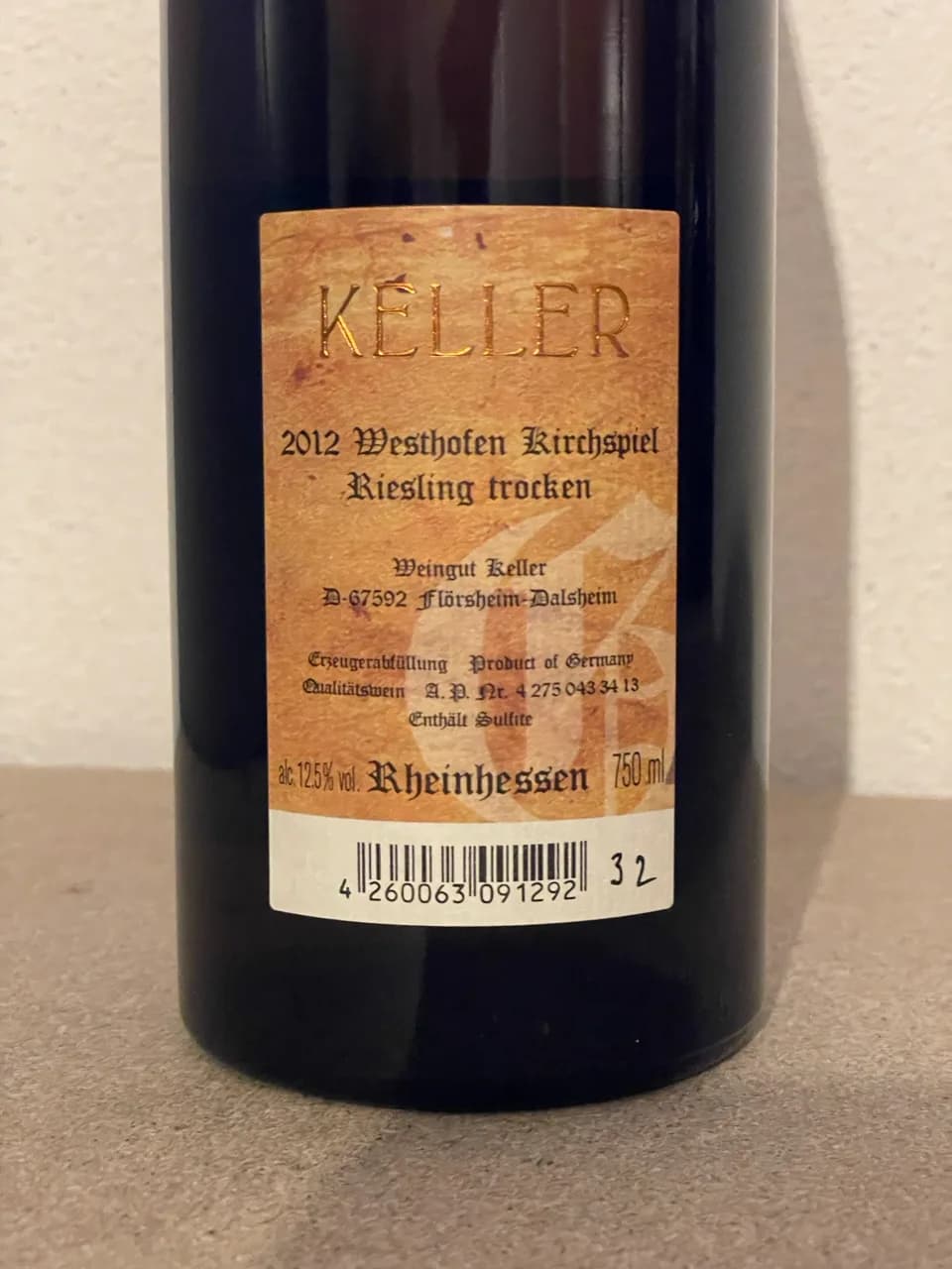 Keller Riesling GG Kirchspiel 2012 - image 3