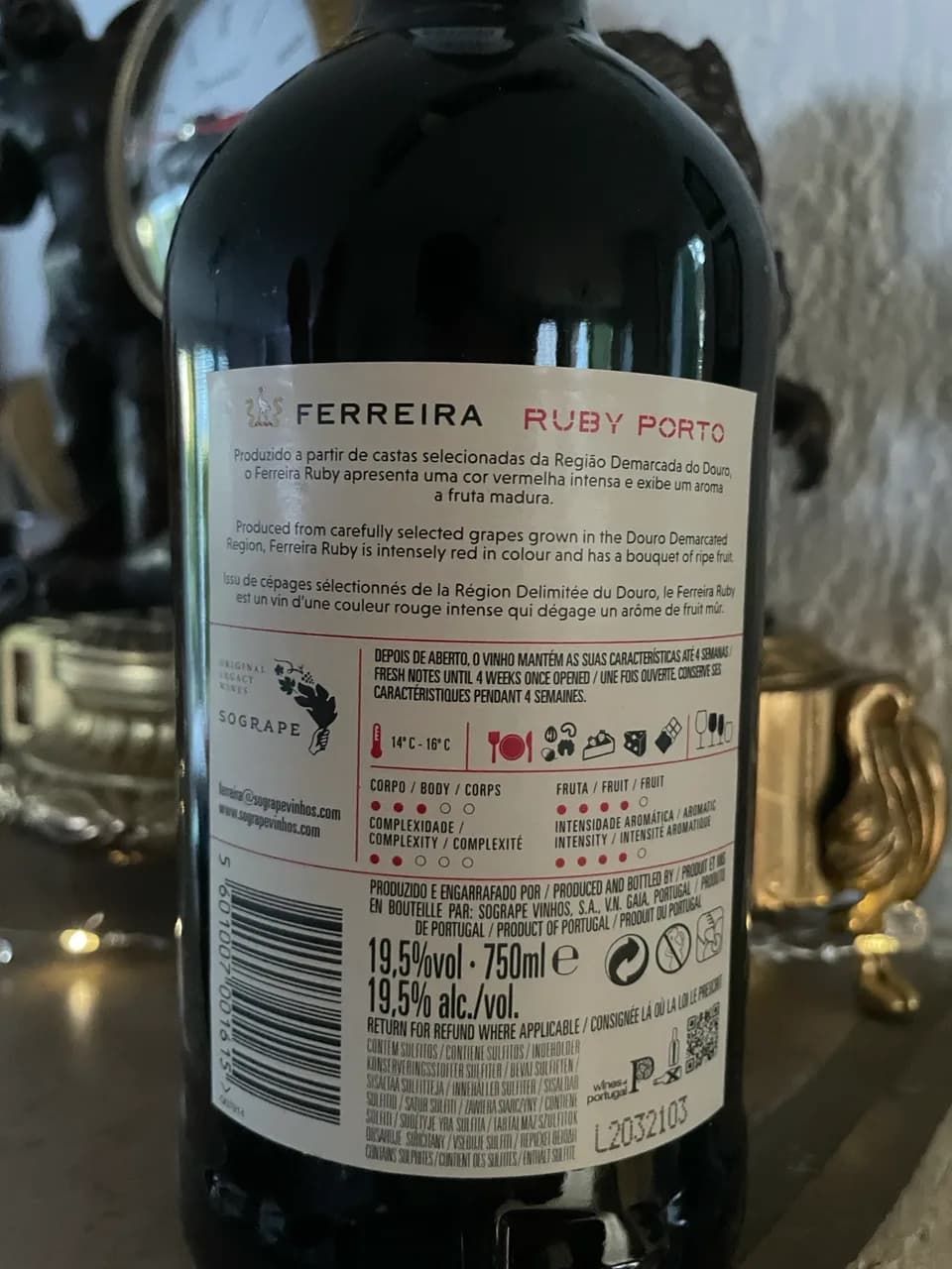 Ferreira Porto Ruby Jubiläum 19,5% Portwein Süsswein Top - image 4