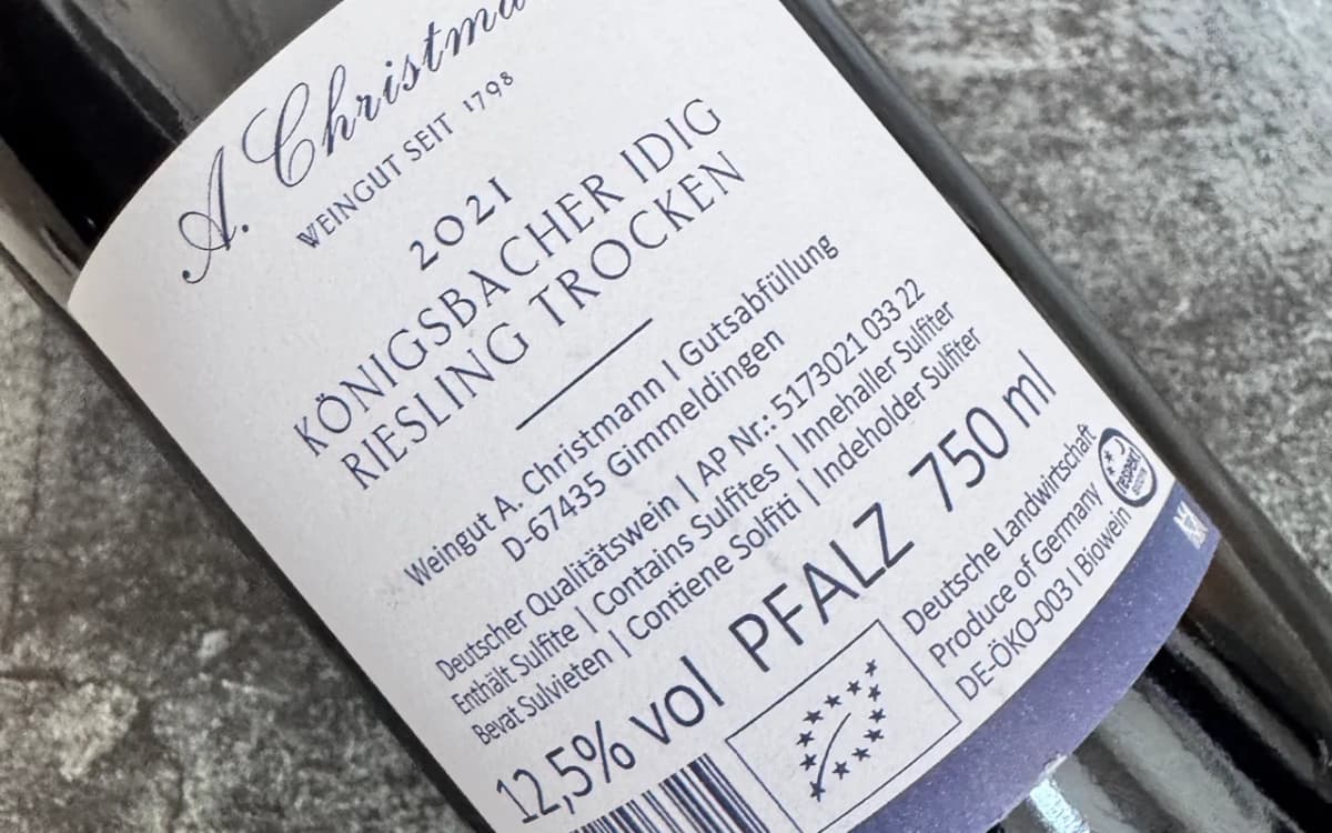 A. Christmann IDIG Königsbach Riesling - image 3
