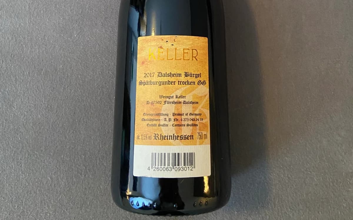 Klaus Peter Keller: Bürgel Spätburgunder GG - image 2