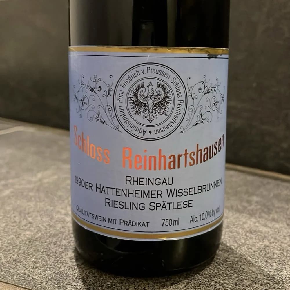 Schloss Reinhartshausen, Hattenheimer Wisselbrunnen Riesling Spätlese 1990 - image 1