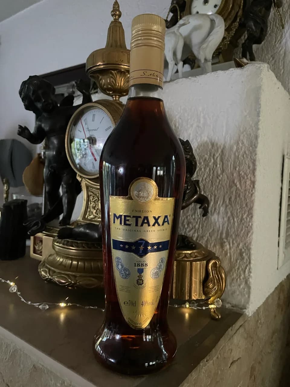 Metaxa 7 Stars Jubiläums Flasche Griechenland Weinbrand Metallbox - image 3