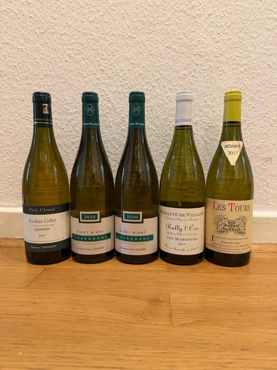 Frankreich weiß 5er Gouges, Villaine, Des Tours, Thevenet - image 1