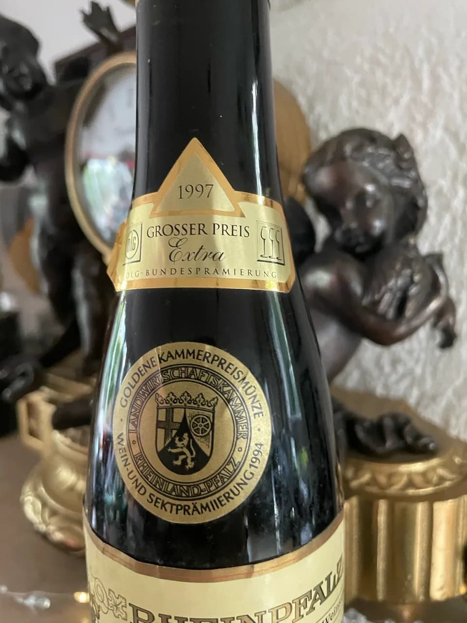 Bockenheimer Grafenstück Scheurebe Eiswein wilhelm lauermann & Sohn 1992 GOLDENE KPM DLG GOLD EXTRA OBRIGHEIM MITTELHAARDT RAR - image 3