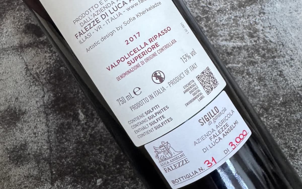 Valpolicella Ripasso Superiore Luca Anselmi Falezze - image 3