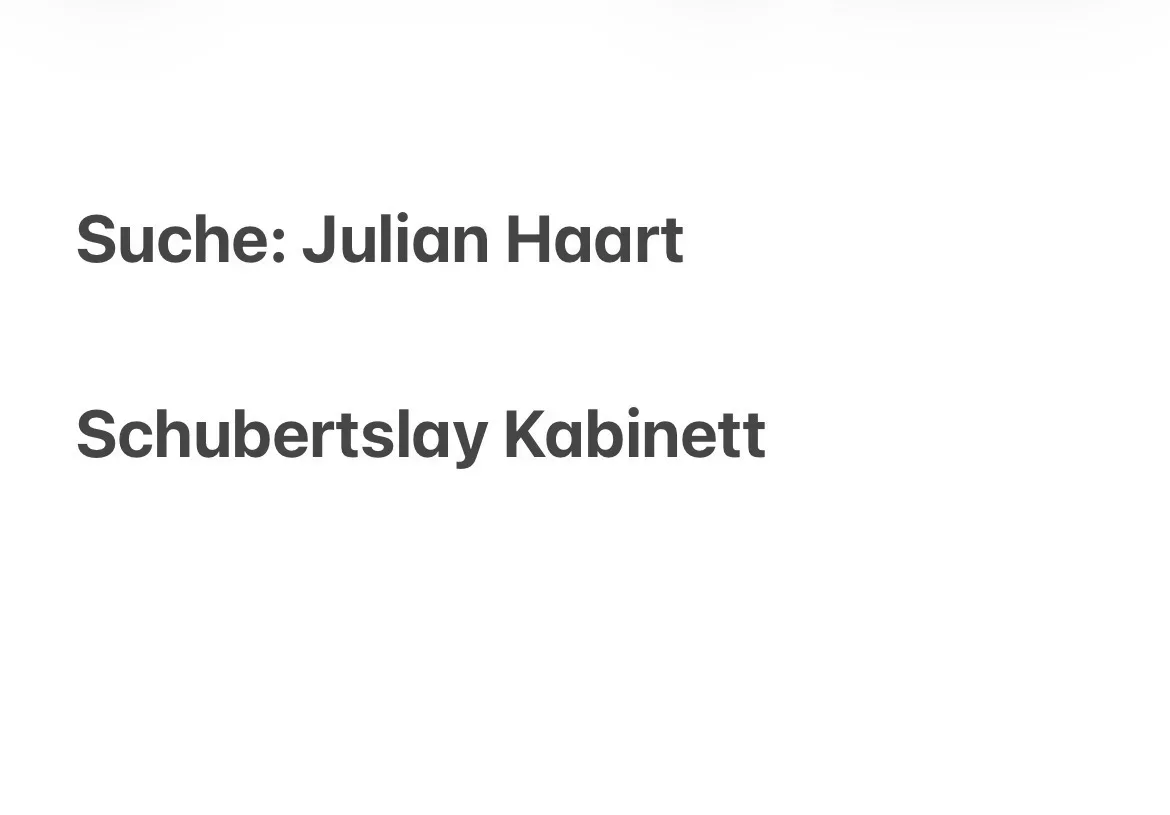 Julian Haart Schubertslay Kabinett - image 1