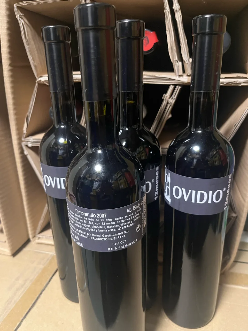 4x Ovidio Tempranillo 2007 - image 1