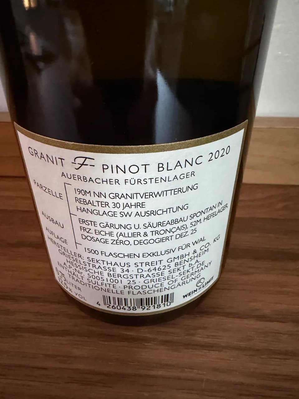 Griesel - Granit F Pinot Blanc 2020 - image 2