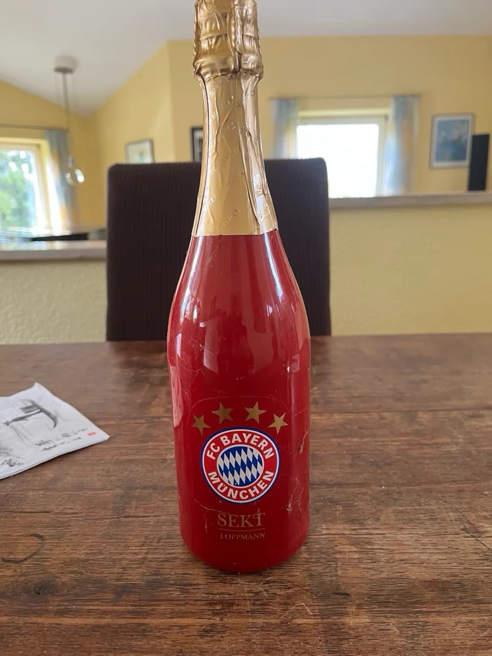 FC Bayern München Sektflasche / Sammlerflasche ungeöffnet – J. Oppmann - image 1