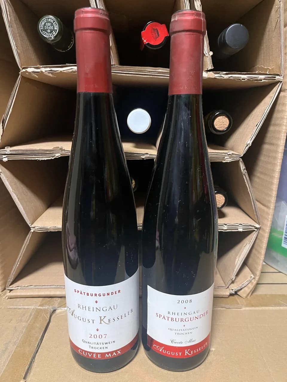 Mini Vertikale August Kesseler Cuvée Max Spätburgunder (Rheingau) 2007/2008 - image 1