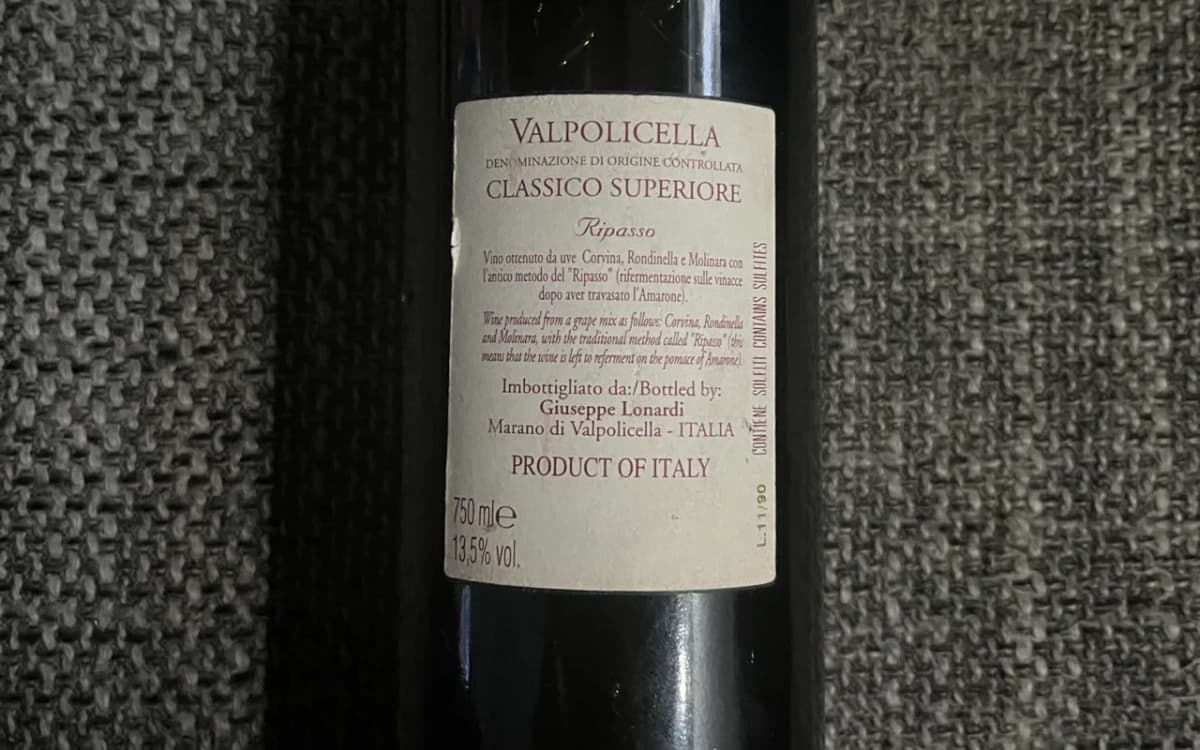 Valpolicella Classico Superiore Ripasso – Giuseppe Lonardi - image 2