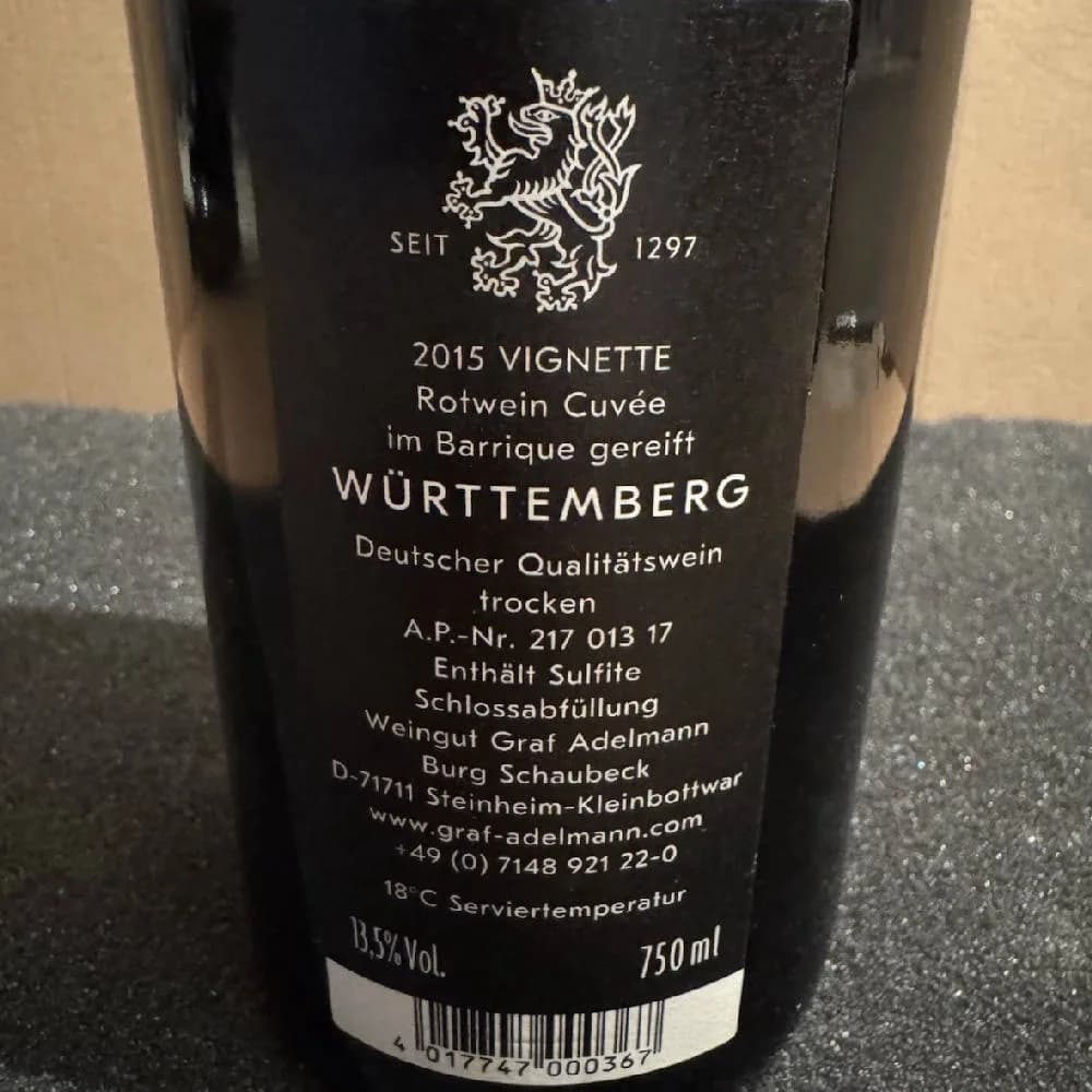 2015 CARPE DIEM HADES cuvée trocken Bio Weingut Graf Adelmann - image 3