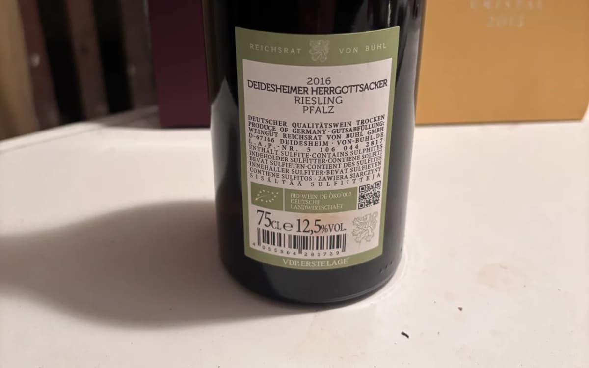 von Buhl - Deidesheimer Gottesacker Riesling Erste Lage 2016 - image 2