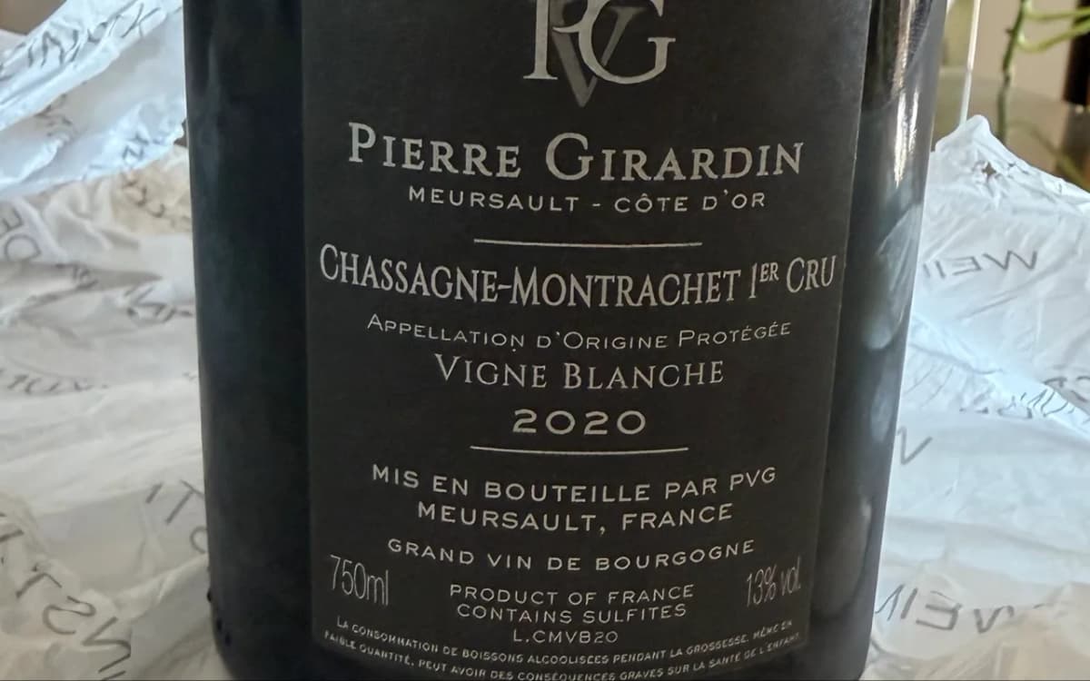 Pierre Girardin Chassagne-Montrachet Premier Cru Vigne Blanche - image 3
