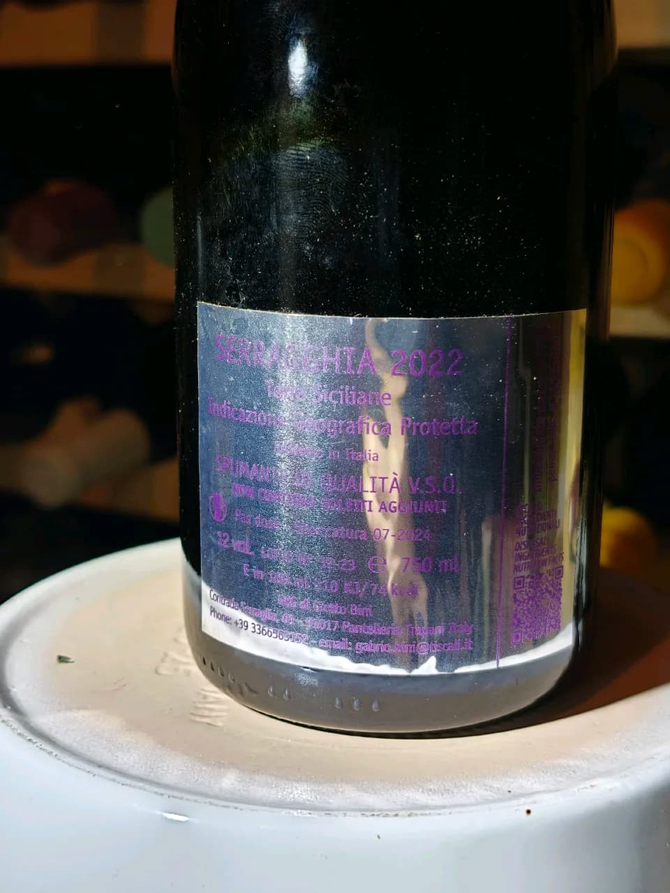 1/300 Serragghia Gabrio Bini Cicala Sekt /Spumante 2022 Pantelleria - image 3