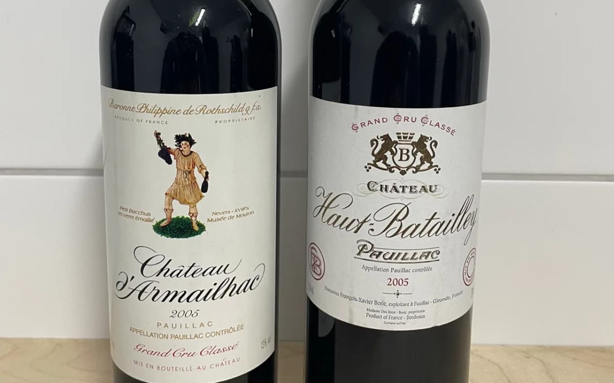 2er Paket Bordeaux Pauillac 2005 - image 1