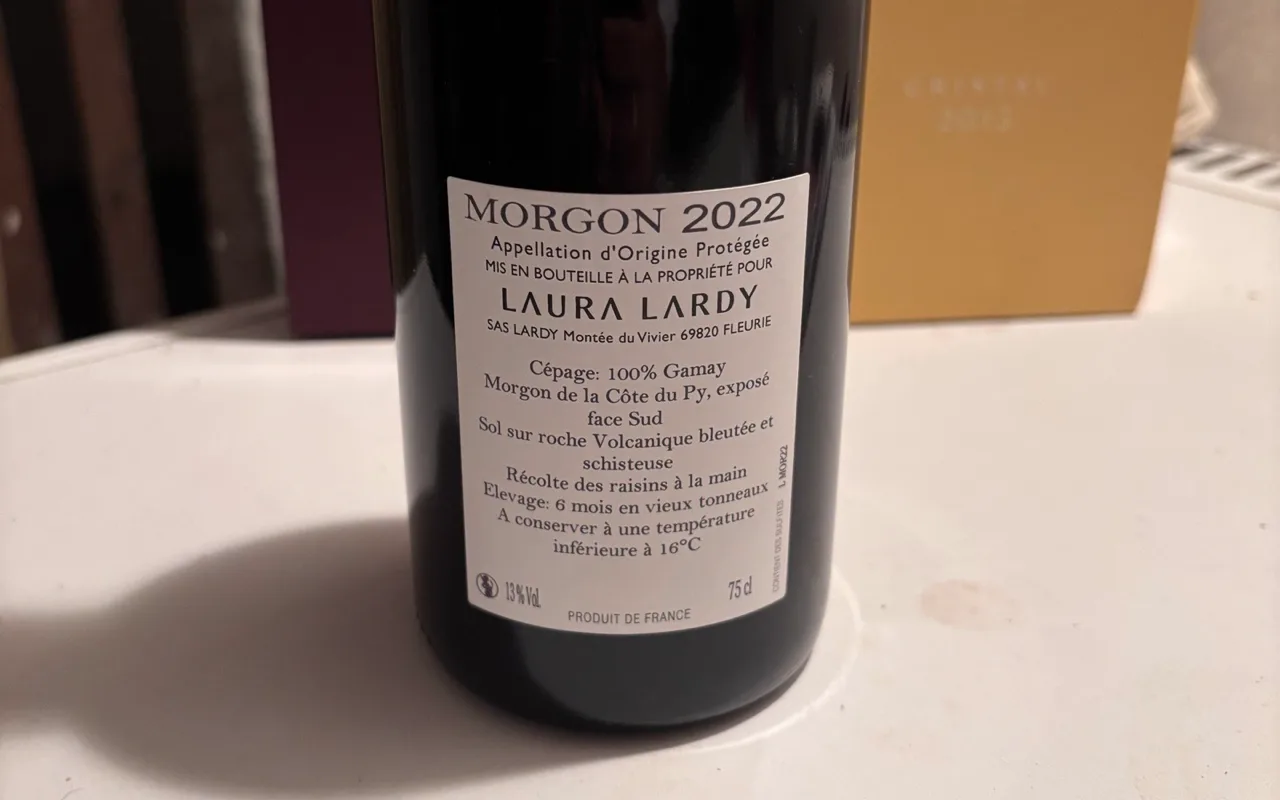 Laura Lardy - Morgon Cote Du Py“ 2022 - image 2