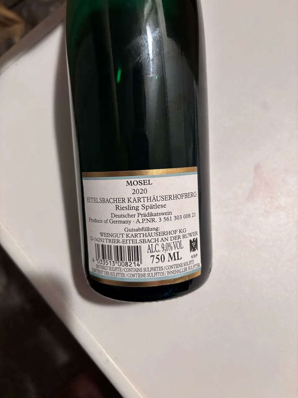 Karthäuserhof - Eitelsbacher Karthäuserhofberg
Riesling Spätlese 2020 - image 2