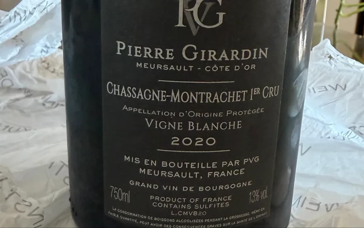 Pierre Girardin Chassagne-Montrachet Premier Cru Vigne Blanche - image 3