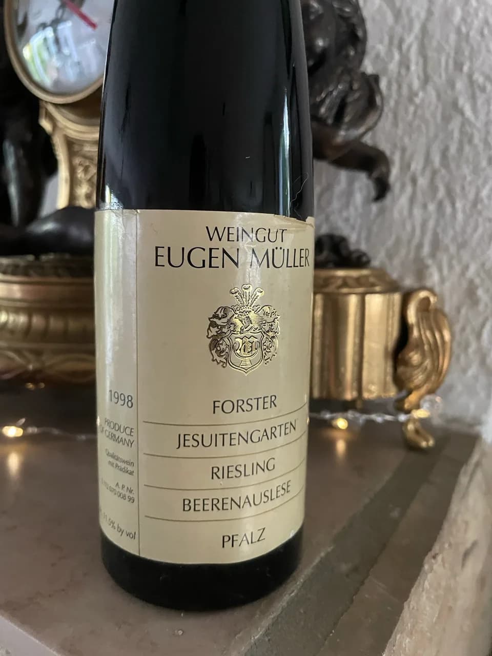 Weingut Eugen Müller Forster Jesuitengarten Riesling Beerenauslese Pfalz 1998 Hammer - image 2