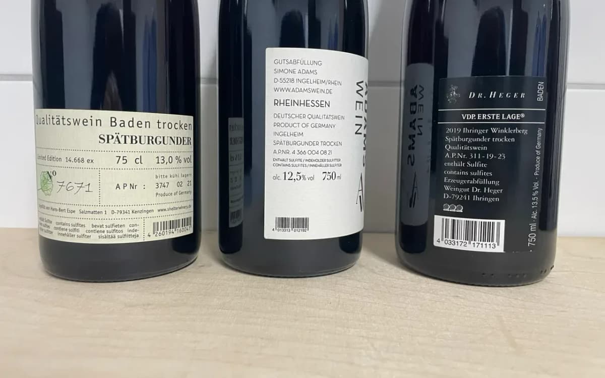 3er Paket Heger, Adams Pinot Noir - image 3