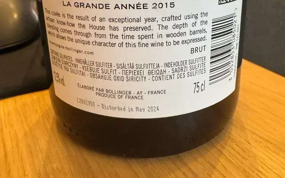 Champagne Bollinger La Grande Année - image 3